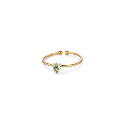Amour Birthstone Adjustable Ring