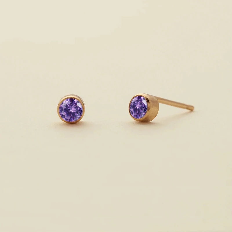 Aris Birthstone Stud Earring