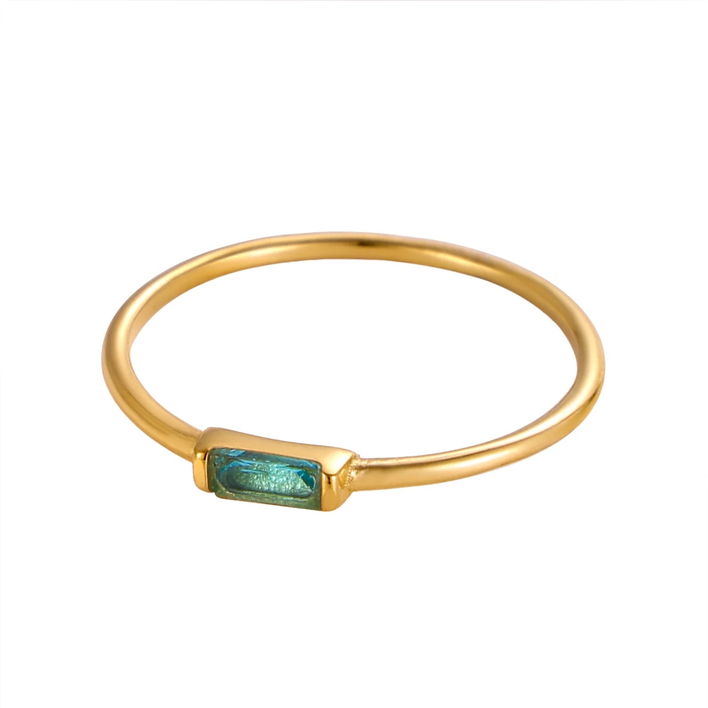 Noor Birthstone Minimal Ring