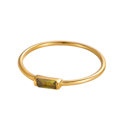 Noor Birthstone Minimal Ring