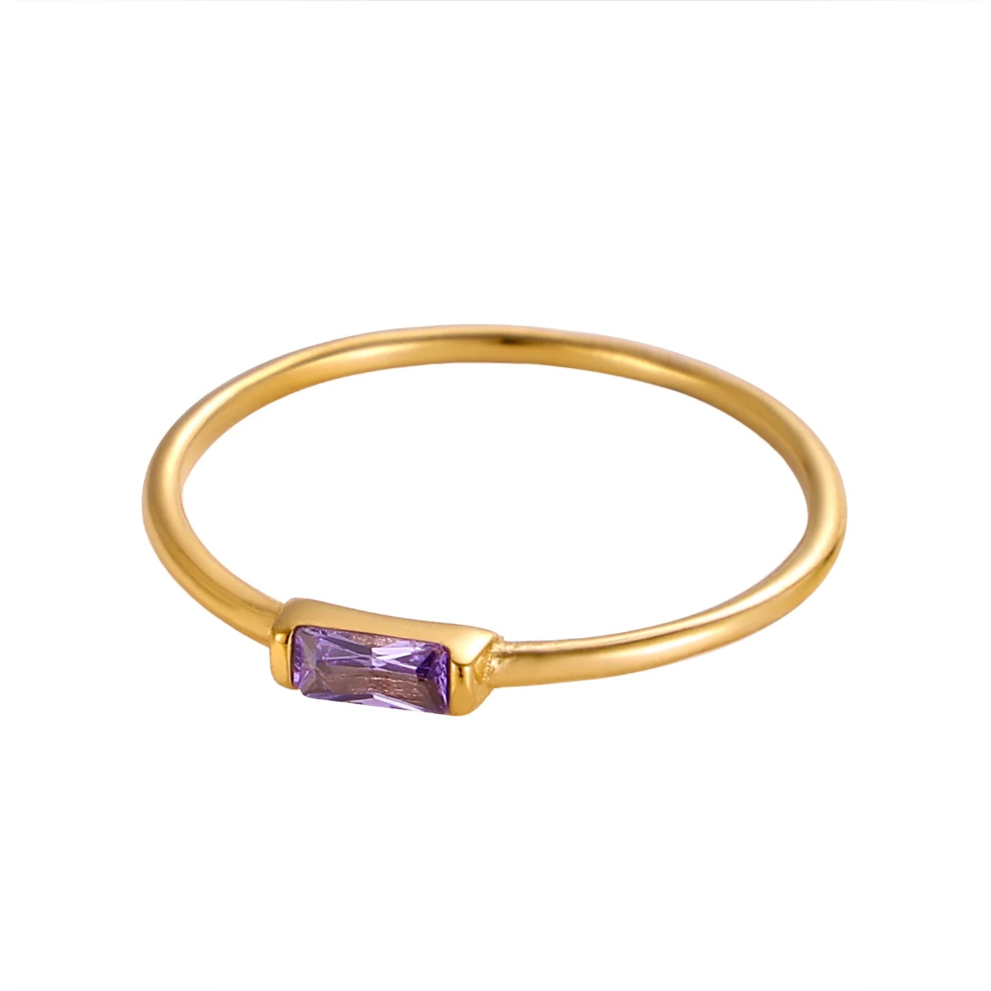 Noor Birthstone Minimal Ring