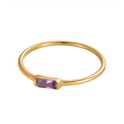 Noor Birthstone Minimal Ring