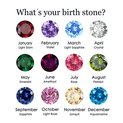 Amour Birthstone Adjustable Ring