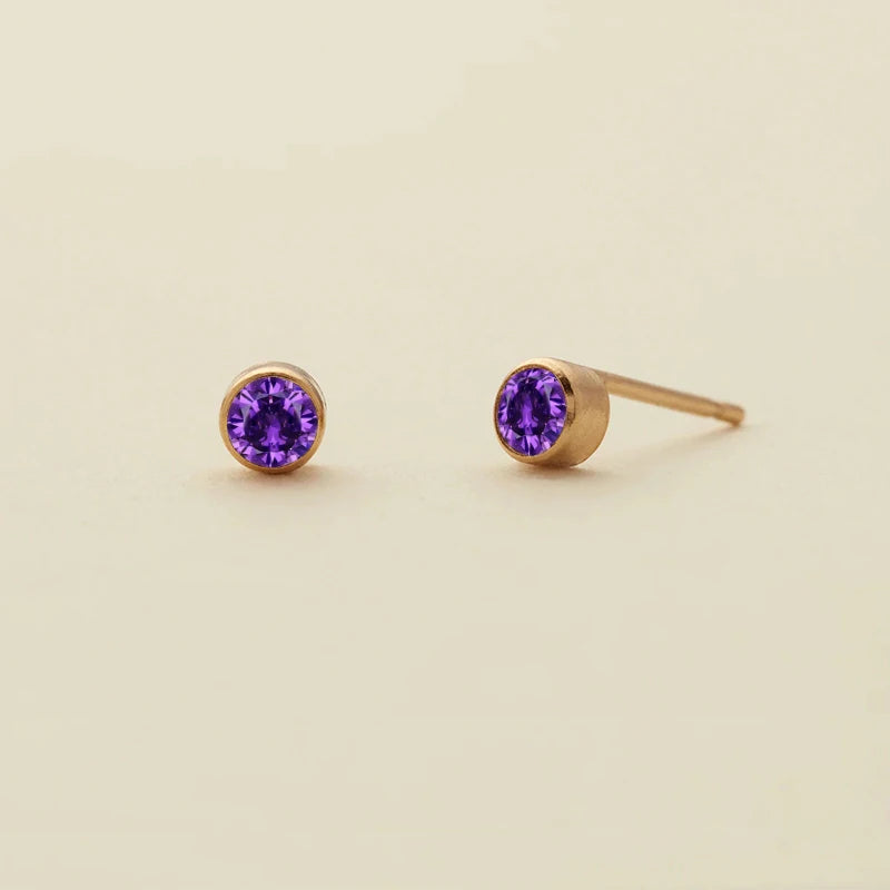 Aris Birthstone Stud Earring