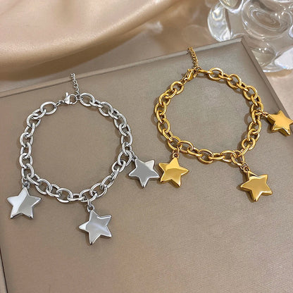 Celeste Star Bracelet, 18k Gold-Plated & Silver-Tone, Water-Resistant