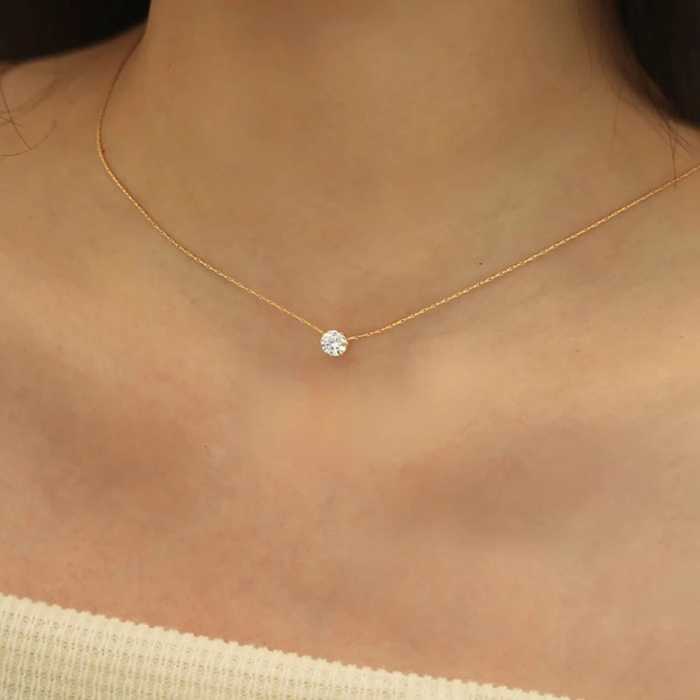Stella Solitaire Necklace