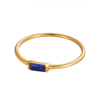 Noor Birthstone Minimal Ring