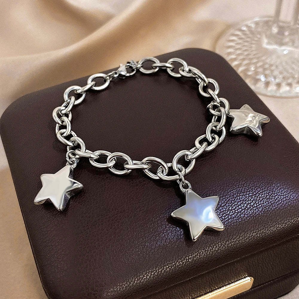 Celeste Star Bracelet, 18k Gold-Plated & Silver-Tone, Water-Resistant
