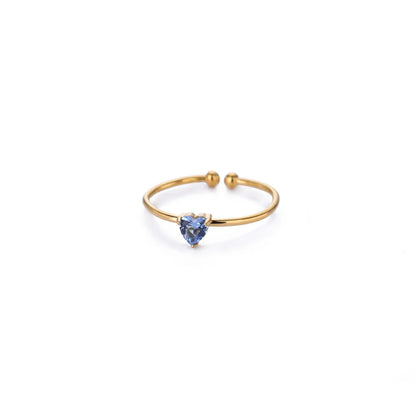Amour Birthstone Adjustable Ring
