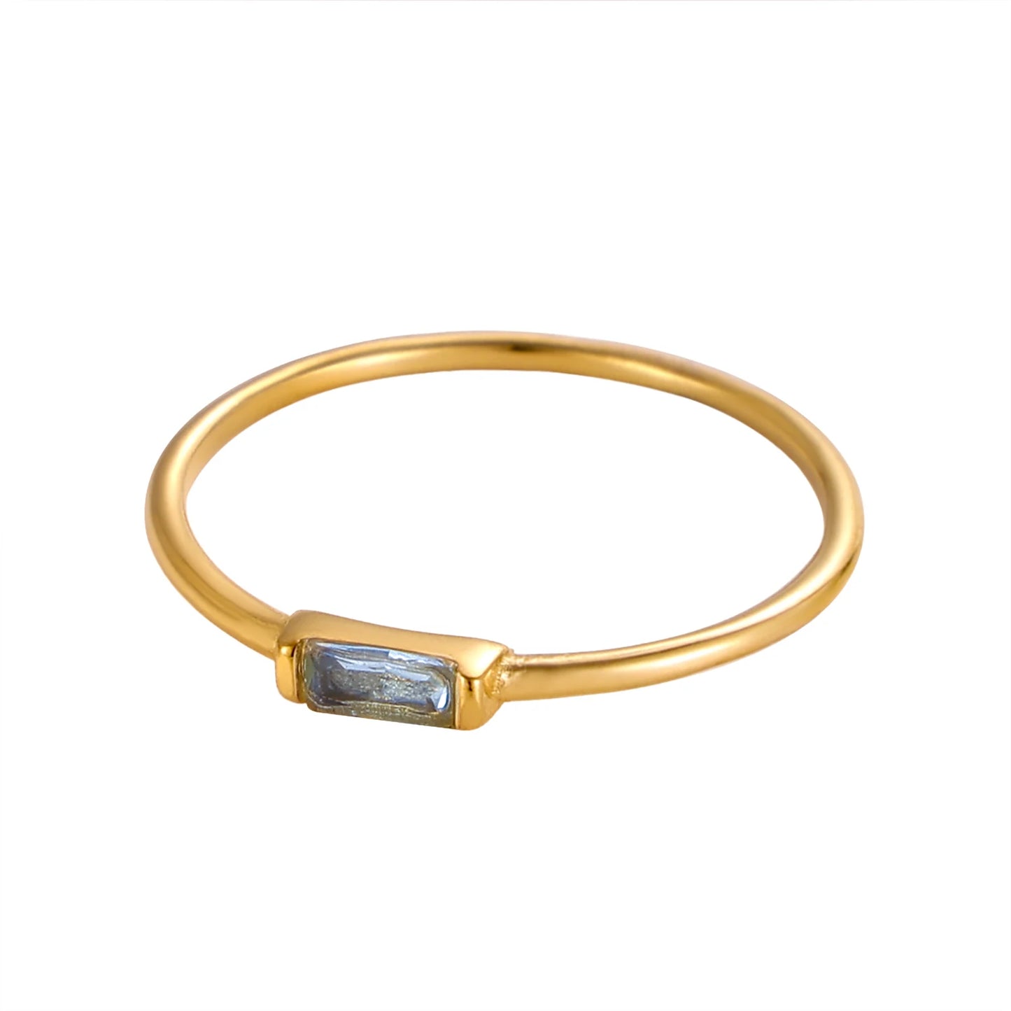 Noor Birthstone Minimal Ring