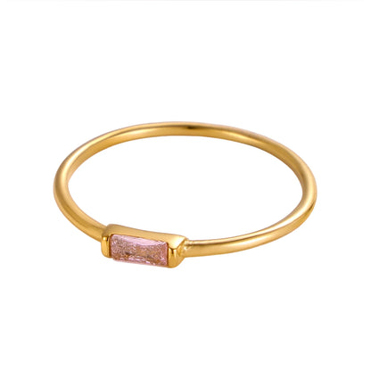Noor Birthstone Minimal Ring