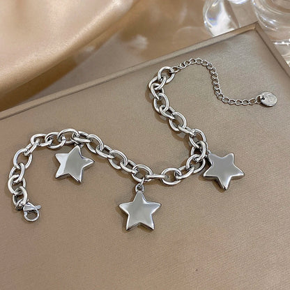 Celeste Star Bracelet, 18k Gold-Plated & Silver-Tone, Water-Resistant