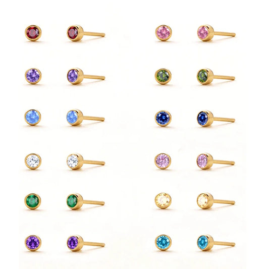 Aris Birthstone Stud Earring