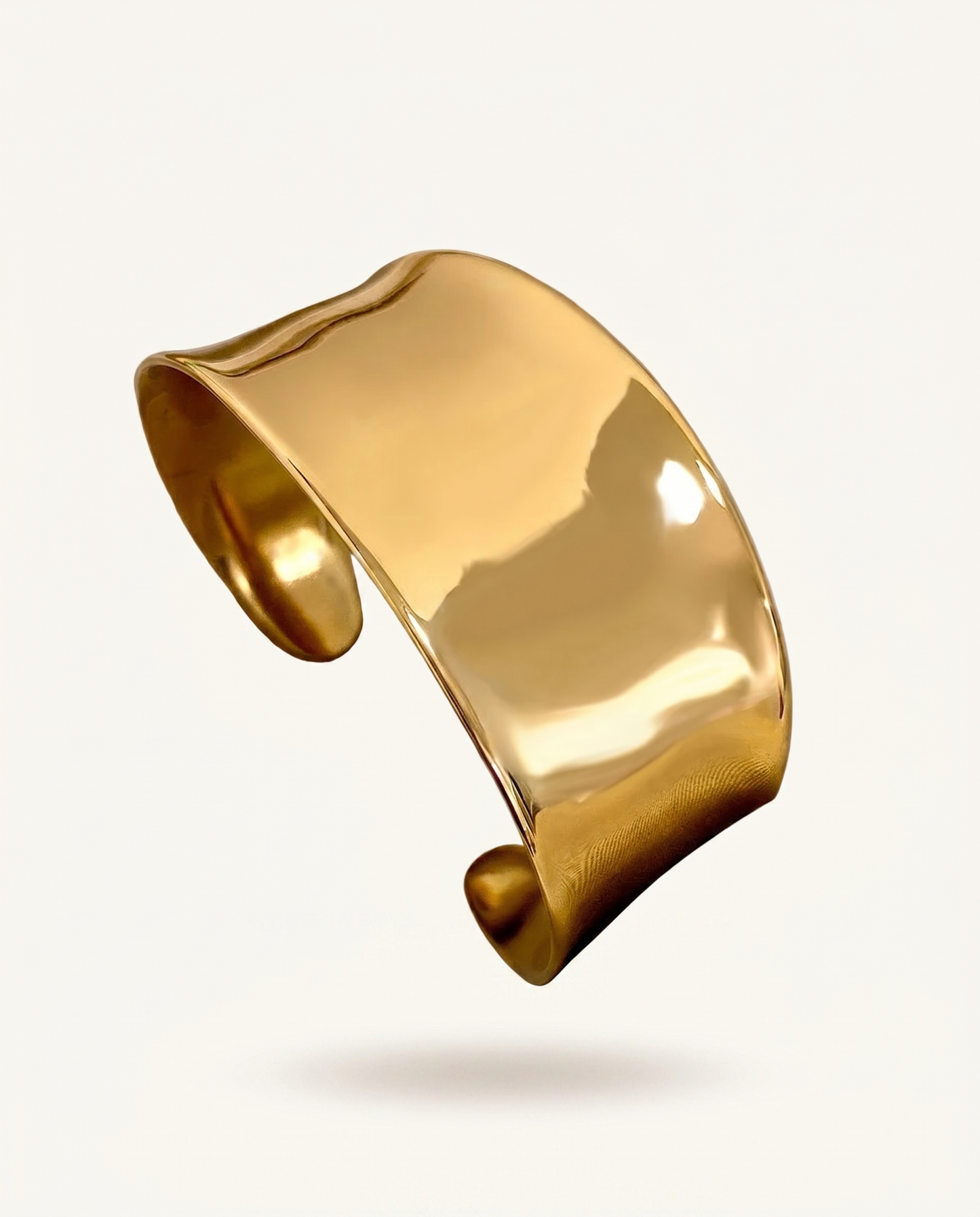 Siena modern gold cuff bracelet