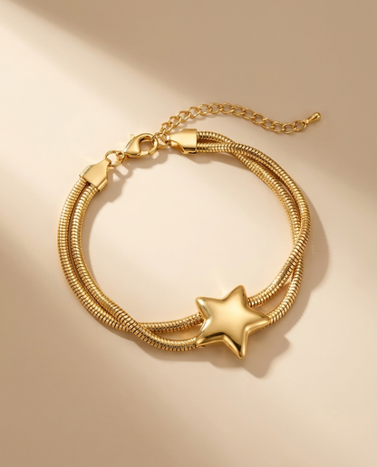 Aurora Chain Bracelet 18k gold-plated hero
